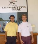 At the David Leadbetter Academy in Singapore with Sky Neal